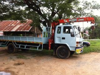 ขายรถบรรทุกหกล้ออีซูซูร็อคกี้ เครื่อง 185 แรงม้าแน่นมากๆๆ 6BF-1 ติดเครนยูนิค 6 เหลี่ยมท้อง V เครน 33