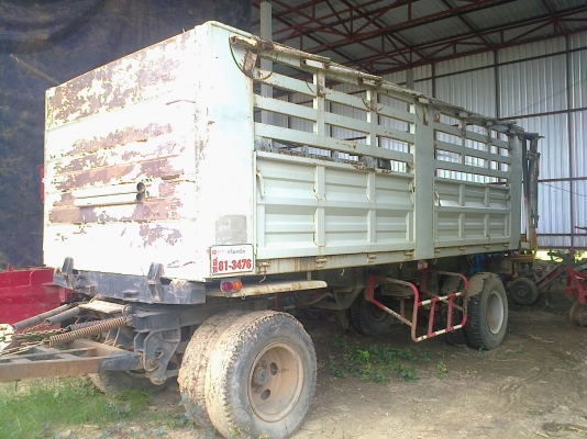 ขายลูกพ่วง 2เพลาดั้มพร้อมโครงบรรทุกอ้อย