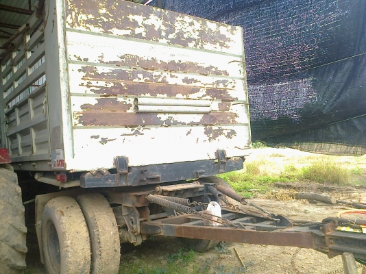 ขายลูกพ่วง 2เพลาดั้มพร้อมโครงบรรทุกอ้อย