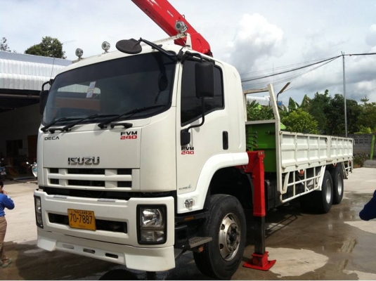 ISUZU DAGA 10 ล้อ FVM 240 แรง EURO 3 พร้อมเครนยูนิค 5 ตัน