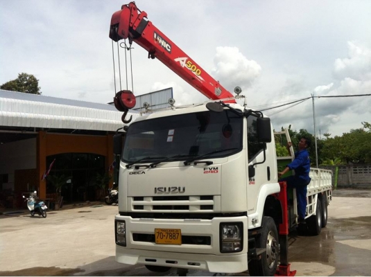 ISUZU DAGA 10 ล้อ FVM 240 แรง EURO 3 พร้อมเครนยูนิค 5 ตัน