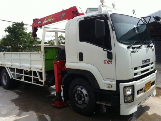 ISUZU DAGA 10 ล้อ FVM 240 แรง EURO 3 พร้อมเครนยูนิค 5 ตัน