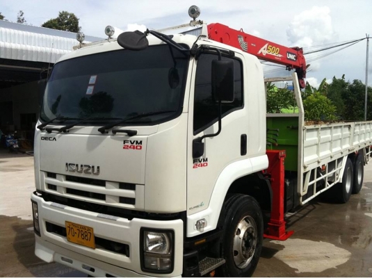 ISUZU DAGA 10 ล้อ FVM 240 แรง EURO 3 พร้อมเครนยูนิค 5 ตัน