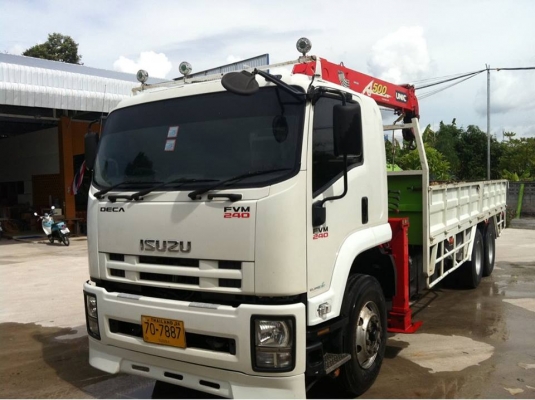 ISUZU DAGA 10 ล้อ FVM 240 แรง EURO 3 พร้อมเครนยูนิค 5 ตัน