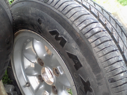 ล้อแม็ก ลายกล้วย Enkei ยางใหม่ 2 เส้น ตุ่มดอกยางยังอยู่สวยๆ แม็กอย่างเดียวไม่เอายาง 3600