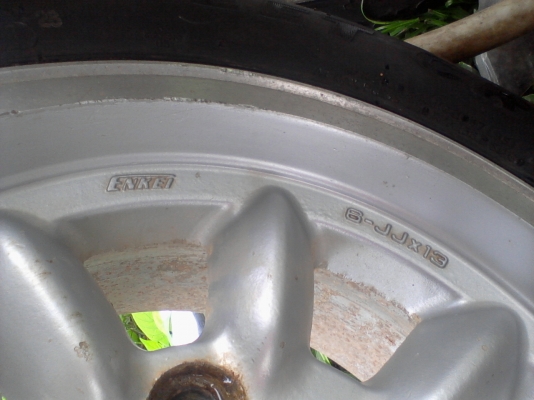 ล้อแม็ก ลายกล้วย Enkei ยางใหม่ 2 เส้น ตุ่มดอกยางยังอยู่สวยๆ แม็กอย่างเดียวไม่เอายาง 3600