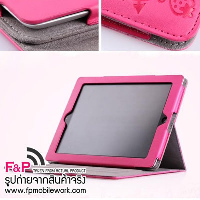ขายถูกมาก เคสหนังลายการ์ตูนพับได้ for Apple iPad Mini