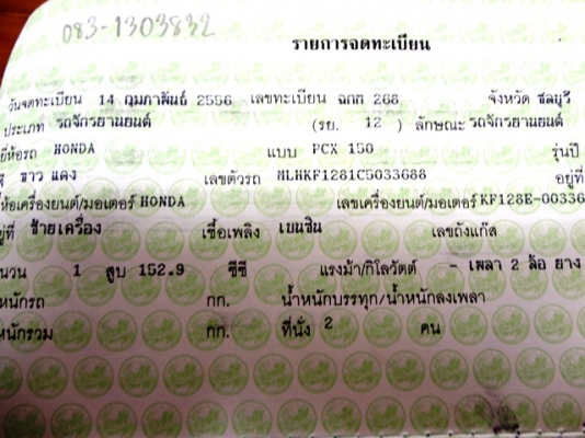 ขาย PCX150 ขาว-แดง ของแต่งเพียบ วิ่ง 7,xxx โล รถ 6 เดือน ราคาถูก