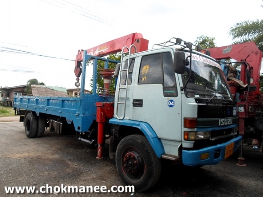 ขายรถบรรทุกติดเครน 4.5 ตัน 4 ท่อน