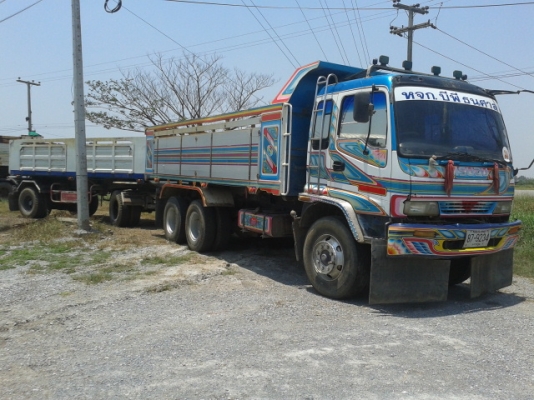 ขายด่วน  รถสิบล้อพ่วงดั้มแม่-ลูก ISUZU DECA 270 EURO 1