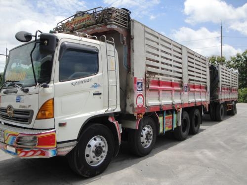 ขายรถพ่วง HINO MEGA 260 Euro2 แม่ 2 คานหน้า ปี 2547