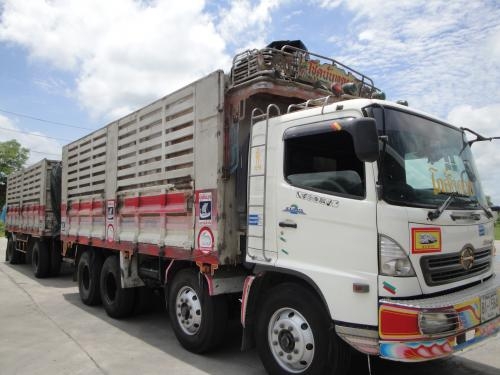 ขายรถพ่วง HINO MEGA 260 Euro2 แม่ 2 คานหน้า ปี 2547