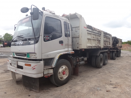 ขายด่วน  รถสิบล้อสองเพลาดั้มพ์พ่วง แม่-ลูก ISUZU  DEGA  270  ยูโร1  เดิมๆ  สภาพดีมากสมบูรณ์แบบ  พร้อมใช้งาน