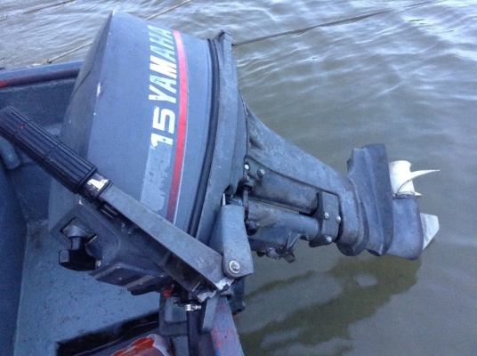 ขายเรือตกปลาไฟร์เบอร์เครื่องyamaha15d