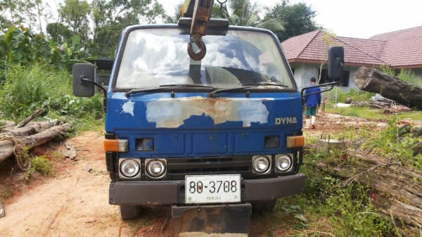 ขายรถ 6 ล้อติดเครน TOYOTA DAINY 200 เครื่อง 11B 100 แรงม้าติดเครน TANADO 2 ตัน ทะเบียนพร้อม ราคา 200000