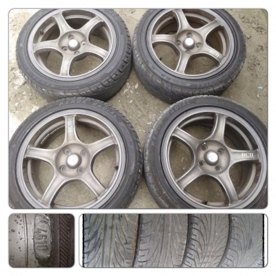 ขายแม็กมือ2 Advan RC2 ขอบ 16 4รู100 + ยางปี10 ราคา 8,900บาทถูก