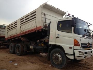 10ล้อดั้มHINO MEGA 260UROII ปี48 เกียร์อิตัลดั้มสามมิตรแม่ลูก