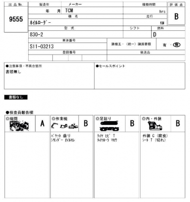 ขายรถตักล้อยาง TCM 830-2