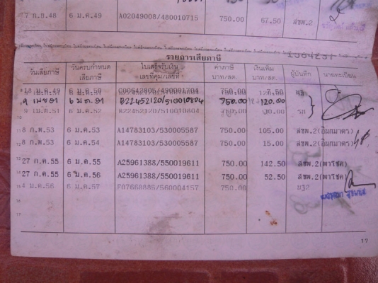 ขายทะเบียนรถกระบะ TOYOTA  4550 บาท