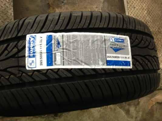 ขายยางSUNNY 256/50-20 ยางใหม่ราคาถูกๆ