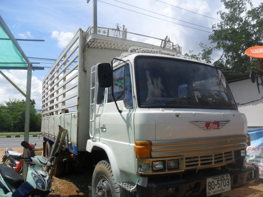 ฮีโน่ เจ้าอินทรีย์ เครื่อง HO7D 195 แรงม้า เพลาเดียว กระบะไม้