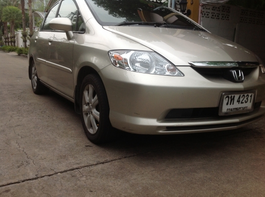 รถบ้าน เจ้าของขายเอง HONDA, CITY 1.5 E (AS) i-DSI ปี 03 เกียร์ออโต้ สีบรอนซ์ทอง ตัว TOPสุด AIRBAG ABS ภายในลายไม้ เบาะหนังแท้