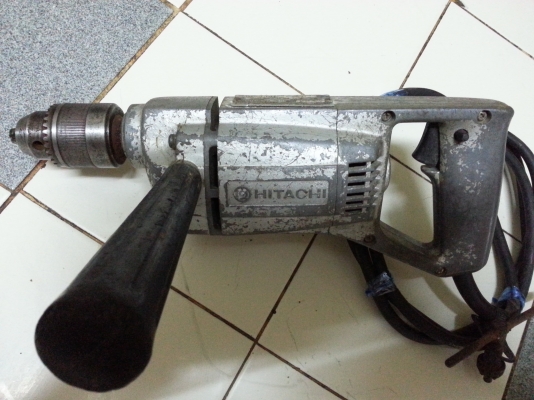 ขายสว่านไฟฟ้าเจาะไม้เจาะเหล็กขนาดจับดอก4หุนยี่ห้อHITACHIสภาพดีมากพร้อมใช้งาน