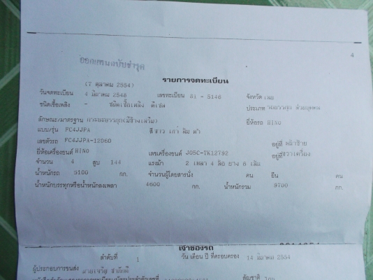 ขายด่วนรถ6ล้อFC4Jเมก้าเครือง150แรงม้าปี48