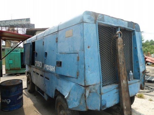 ขายปั้มลม AIRMAN PDS 750 17.5BAR พร้อมใช้งาน รับประกันให้นะครับ เครื่องยนต์ มิตรซูบิชิ