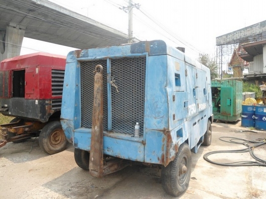 ขายปั้มลม AIRMAN PDS 750 17.5BAR พร้อมใช้งาน รับประกันให้นะครับ เครื่องยนต์ มิตรซูบิชิ