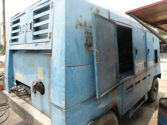 ขายปั้มลม AIRMAN PDS 750 17.5BAR พร้อมใช้งาน รับประกันให้นะครับ เครื่องยนต์ มิตรซูบิชิ