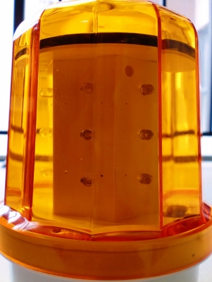 ไฟไซเรน แบบหมุน ทรงกลม (หลอด LED  แบบ Solar Cell  )