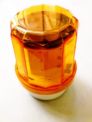 ไฟไซเรน แบบหมุน ทรงกลม (หลอด LED  แบบ Solar Cell  )