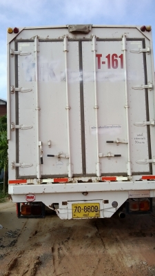 HINO FF1J PLA เสมอทอง เครื่องยูโรทู JO8C TS เทอร์โบอินเตอร์220HP รถห้างแท้ยาว7.5เมตร ตู้ปีกนกสามมิตรแท้