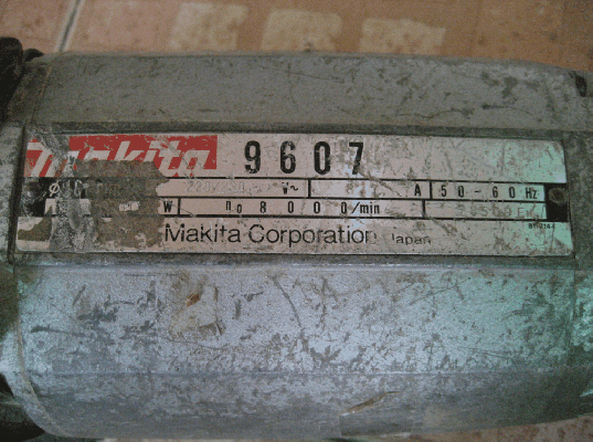 ขายด่วน หินเจีย7"  Makita  9607 MADE IN JAPAN แท้100\%
