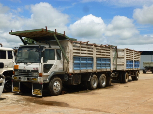 แสงฟ้าเต้นรถ///ขายรถพ่วงมิตรซูเครื่อง EP100เทอร์โบ-320แรง