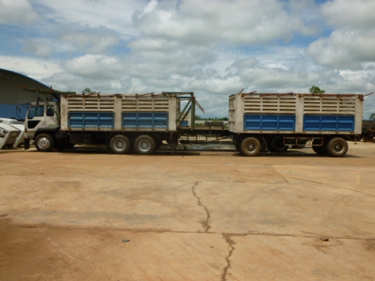 แสงฟ้าเต้นรถ///ขายรถพ่วงมิตรซูเครื่อง EP100เทอร์โบ-320แรง