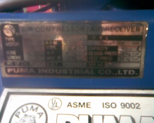 ปั้มลม พูมา 2 หัว หัว 1 แรง มอเตอร์มิสซูสภาพสวยๆครับตัวนี้ใช้ไม่กี่ครั้งครับ  หัวขนาด 1  แรง  มอเตอร์มิสซุ 1 แรง   สภาพพร้อมใช้ครับราคานี้คุ้มครับ  เบิกใหม่หมื่นปลายครับรุ่นนี้