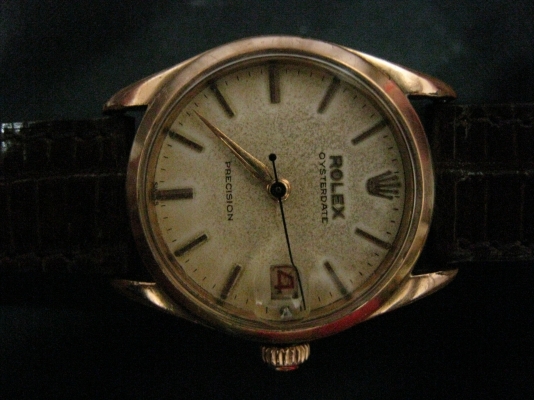 ROLEX OYSTERDATE ไขลาน ทองชมพู แท้ทั้งเรือน สภาพดี เดินดีมาก บอยไซส์ สภาพดีหายากครับ