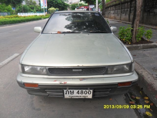 ขายNissa Bluebird U12เครื่อง1.8เกียร์ธรรมดาพวงมาลัยเพาเวอร์ติดแก็สLPGขายพร้อททะเบียนสวย