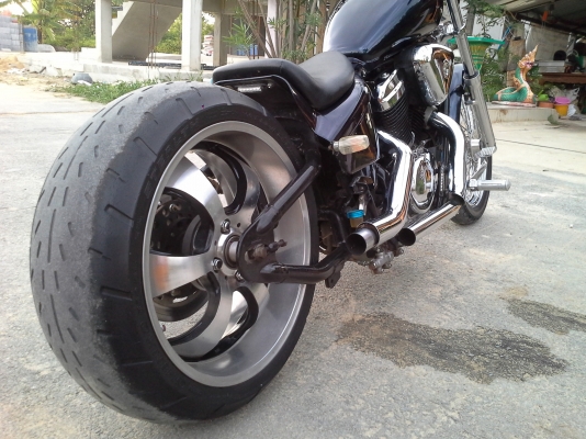 Honda Steed 400cc.แต่งล้อโต ราคาถูก ขี่มันมาก อินวอยร์แท้