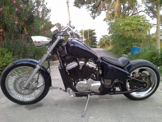 Honda Steed 400cc.แต่งล้อโต ราคาถูก ขี่มันมาก อินวอยร์แท้