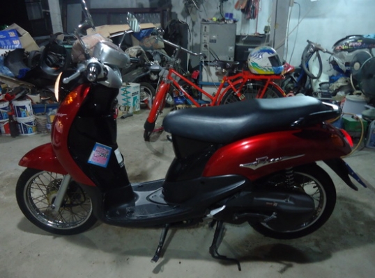 ***ขายYamaha Fino จดปี50 สีแดงเดิมๆ เอกสารชุดโอนครบ***