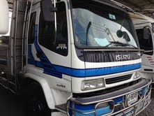 ขายรถ 6 ล้อ อีซูซุ เดกก้า FTR  200  แรงม้า ยูโร2 ใบไม้ดำ ยาว6.5 เมตร กระบะแสตนเลส