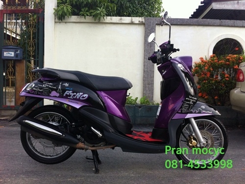 ขายyamaha finoสีม่วงดำ ปี2555 ขายyamaha finoสีม่วงดำ ปี2555