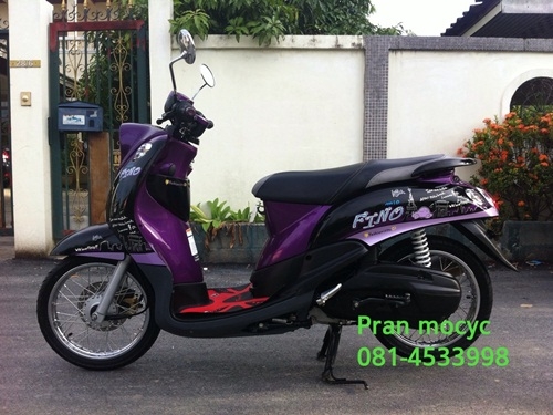 ขายyamaha finoสีม่วงดำ ปี2555