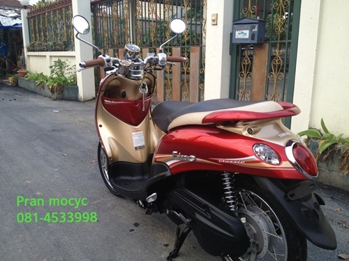 (โปรโมชั่นลด2,000฿)ขายyamaha fino สีเเดงน้ำตาล ปี2555