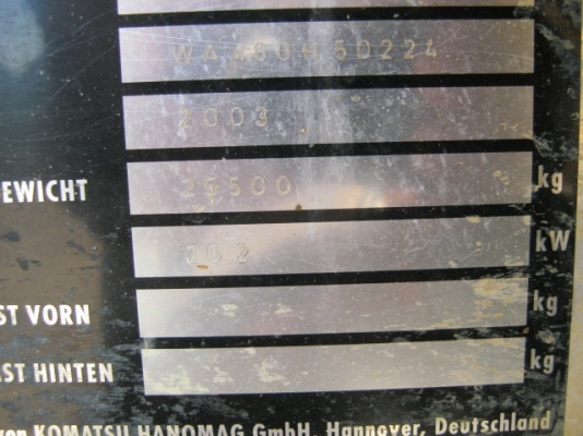 รถตักล้อยางKOMATSU WA480-5Hรถนอกนำเข้า