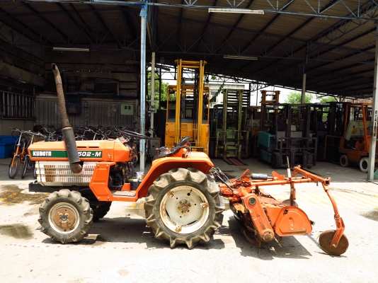 รถไถ Kubota รุ่น B1502-M พร้อมโรตารี่ มือสองนำเข้าจากญี่ปุ่น