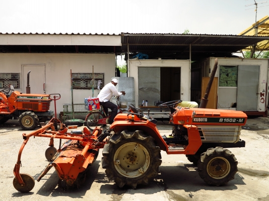 รถไถ Kubota รุ่น B1502-M พร้อมโรตารี่ มือสองนำเข้าจากญี่ปุ่น